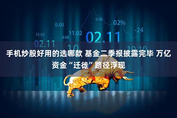 手机炒股好用的选哪款 基金二季报披露完毕 万亿资金“迁徙”路径浮现