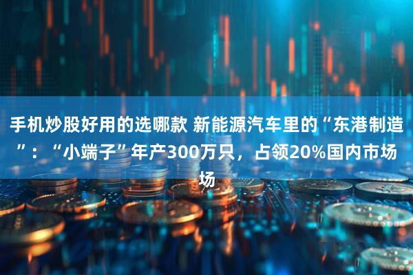 手机炒股好用的选哪款 新能源汽车里的“东港制造”：“小端子”年产300万只，占领20%国内市场